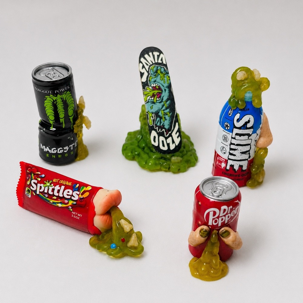 Grossery Gang Series 5 Putrid Power Mini Figures Set Dr Popper Spittles 5pc